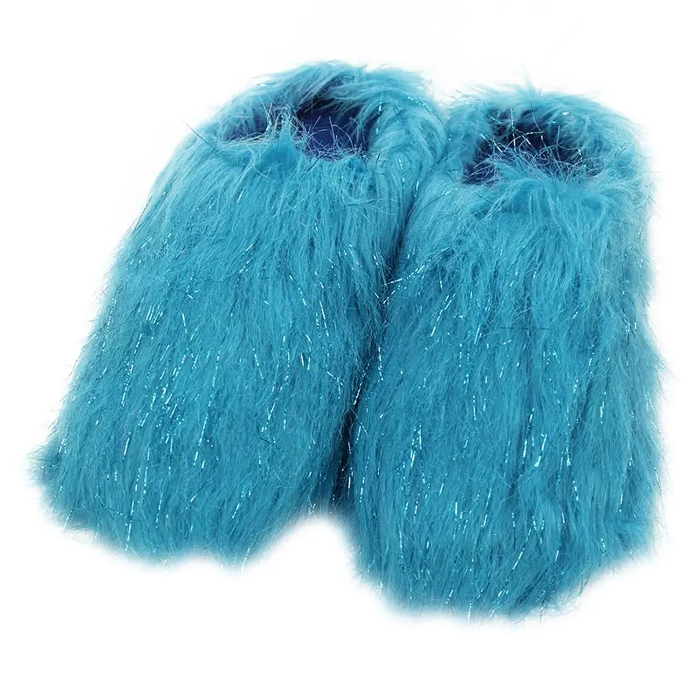 

Gohom House Women Furry Slippers Winter Soft Faux Fur Warm Flats TPR Sole Non Slip Home Slides Luxury Casual Shoes Ladies Female