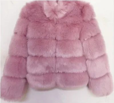 light pink BUENOS зимнее толстое теплое пальто из искусственного меха для женщин, большие размеры, с капюшоном, с длинным рукавом, куртка из искусственного меха Роскошные зимние меховые пальто bontjas - Цвет: light pink