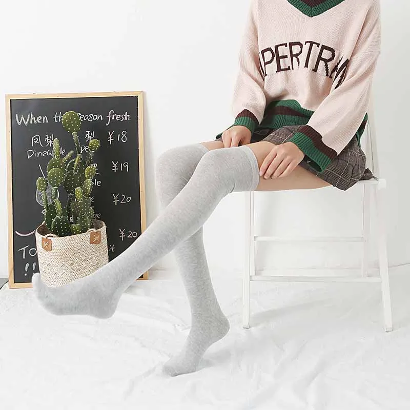 Повседневные Плотные хлопковые женские носки для колледжа сезон осень зима