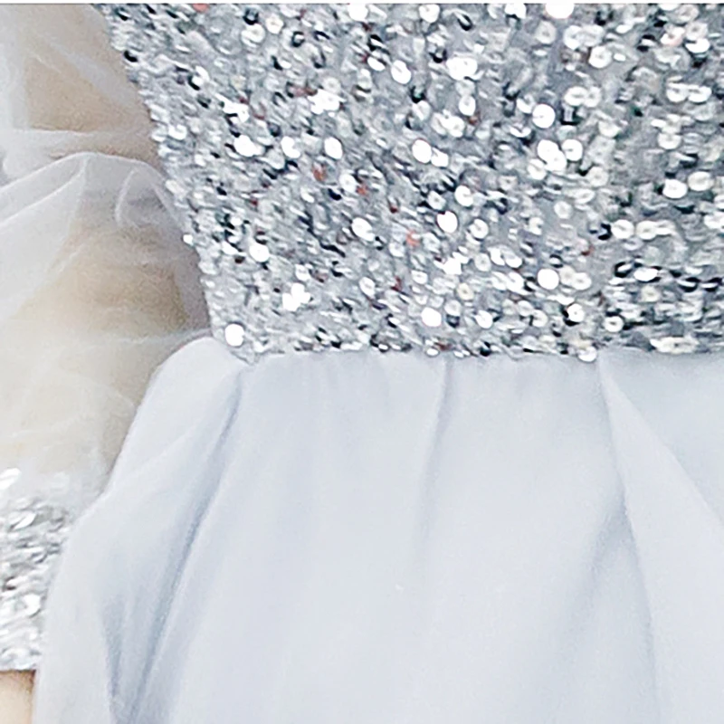 

Evening Dresses V-Neck Half Sleeves A-line Floor-length Sequins Lace Bling Plus size Customized Women Formal Party Dress A204