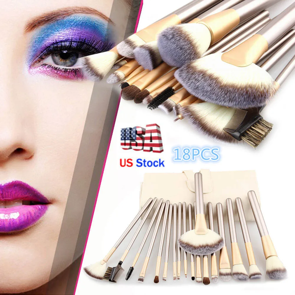 12/18/24/32 шт. кисти для макияжа Профессиональная мягкая Косметика Make Up набор кистей Кабуки Базовая Помада Кисть Красота, макияж, губная помада