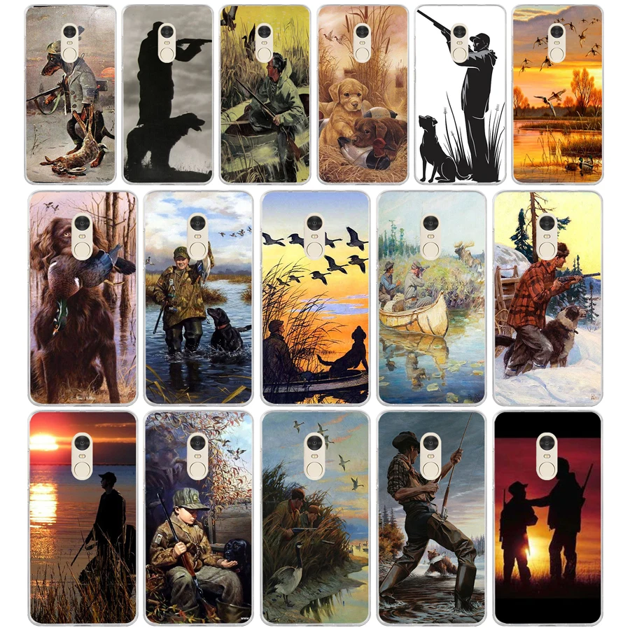 Классический мягкий Силиконовый ТПУ чехол 117FG с изображением утки охоты классных