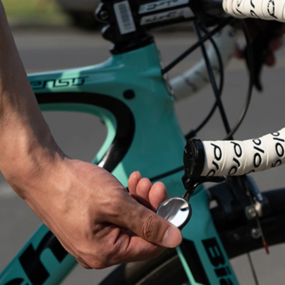 

Bicycle rearview mirror road handlebar jam handlebar plug mirror bicycle equipment adjustable mirror safety mirror