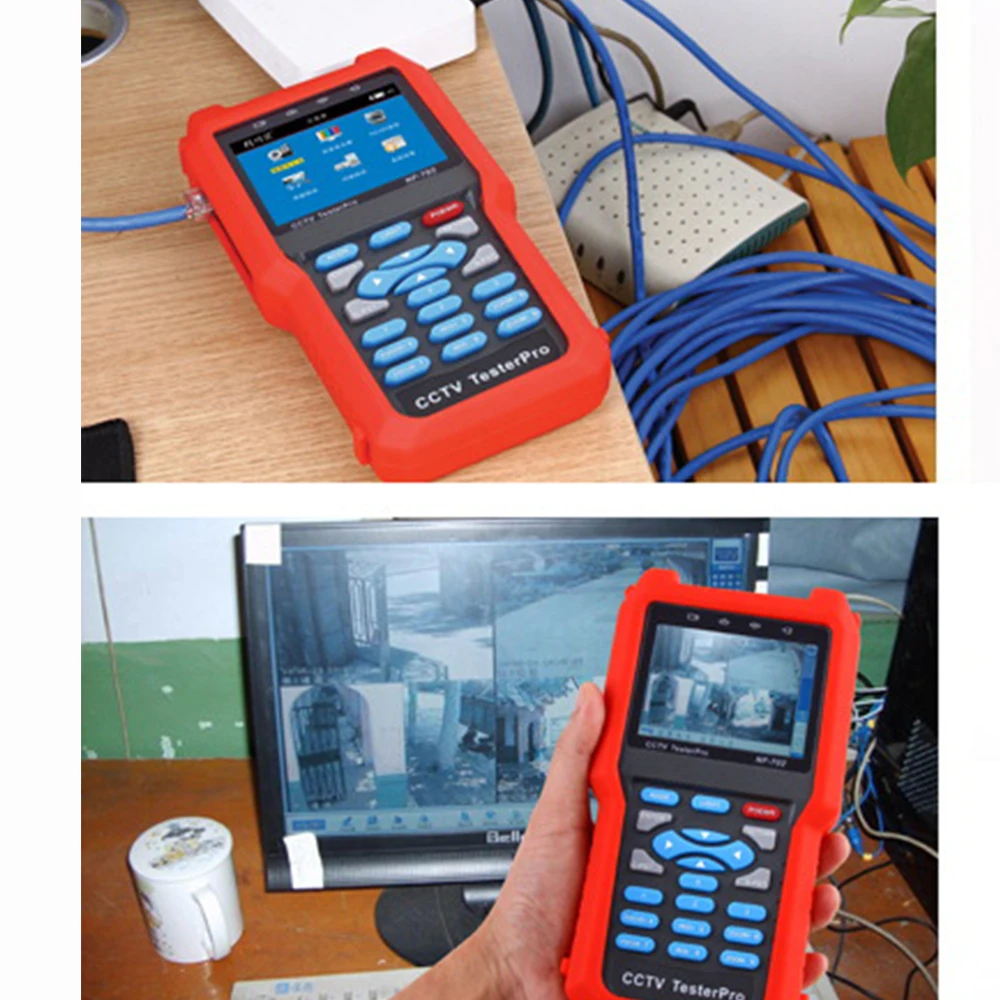 

NOYAFA NF-704 CCTV Monitor Tester with Trace and locate RJ45 BNC and other metal cables wiremap for RJ45 and BNC