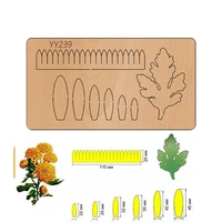 wooden die cutting process rose flower knife mold chrysanthemumyy239 cutting compatible with most manual die cutting dies