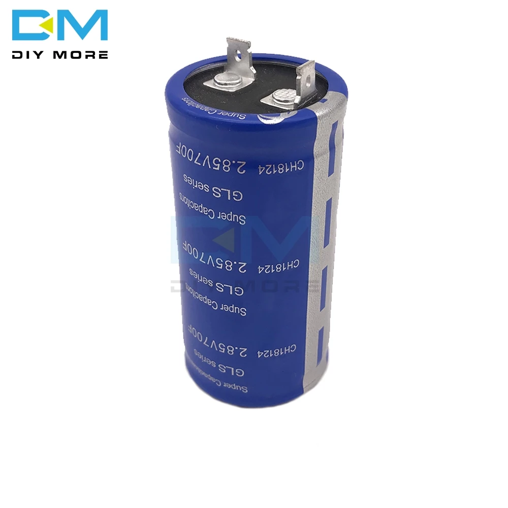 Сверх яркий конденсатор 2,85 V 700F 35*72mm Высокочастотный Низкочастотный флаг ESR ноги 35x72mm ultrasapacitor для Автомобильная стереоколонка