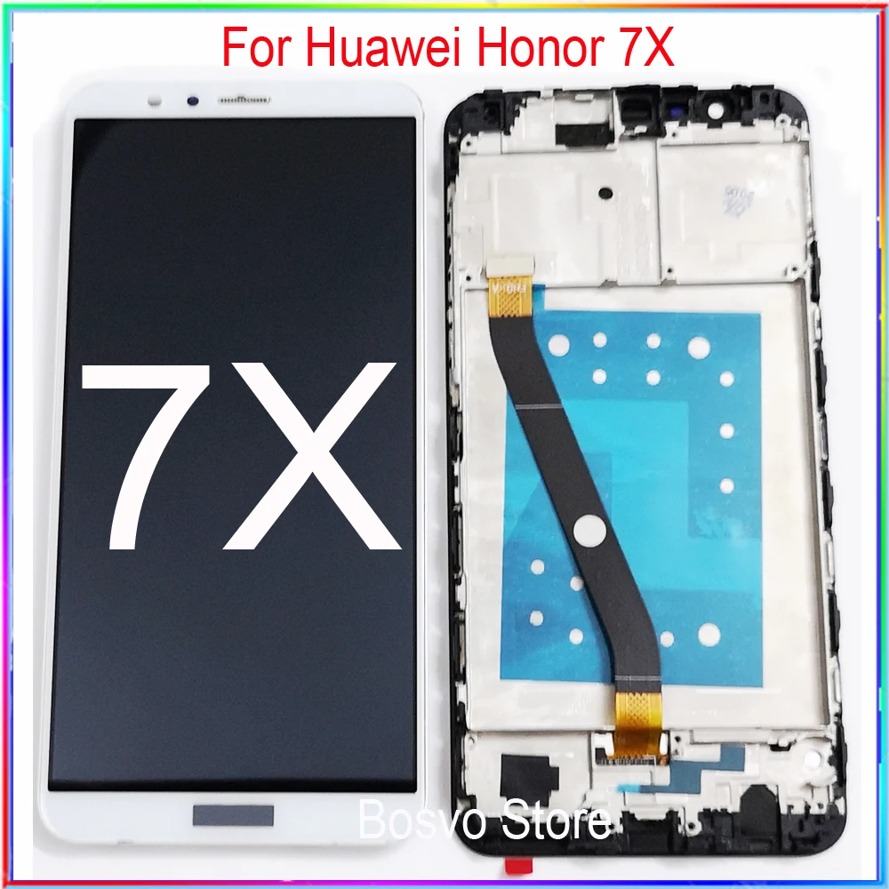 ЖК-дисплей с сенсорным экраном и рамкой в сборе для Huawei Honor 7X | Мобильные телефоны
