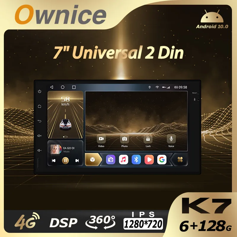 Автомобильный мультимедийный радиоприемник 6G + 128G Ownice Android 10 0 для Nissan Toyota