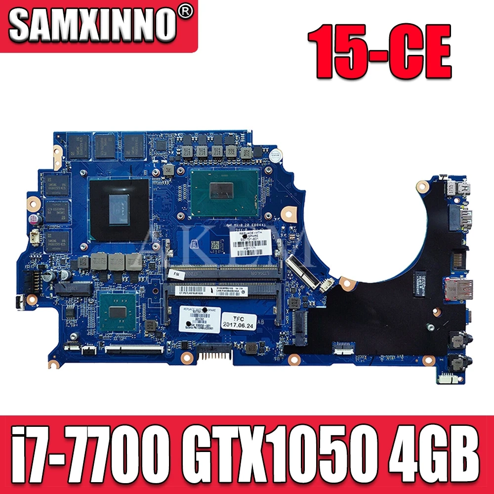 

For HP 15-ce002 15-CE Laptop Motherboard 929483-601 929483-501 929483-001 DAG3AAMBAE0 w/ i7-7700 CPU GTX 1050 4GB
