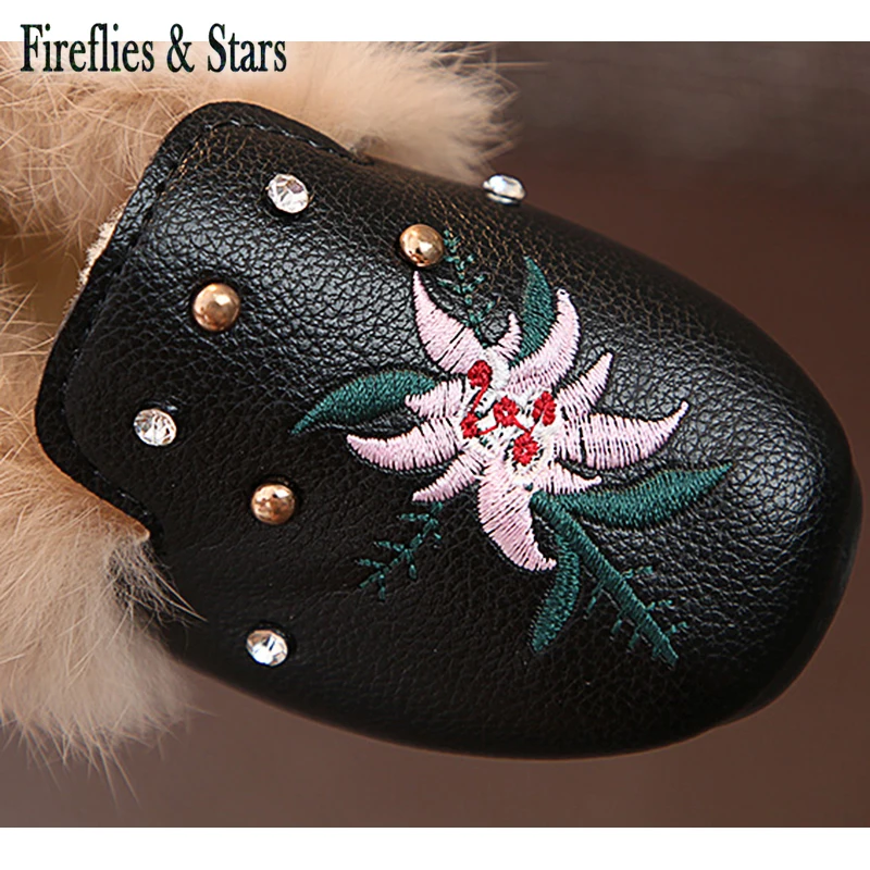 Мокасины детские из искусственного меха с вышивкой на возраст 1-12 лет | Детская