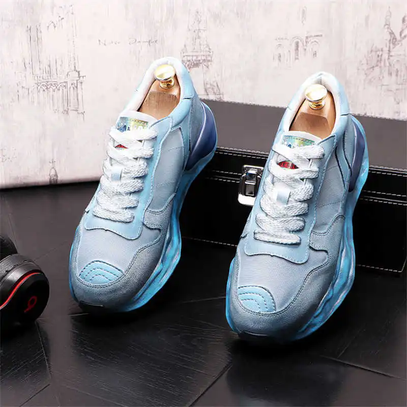 Jual Sepatu Kasual Pria Bersirkulasi Musim Semi Sepatu Sneakers Berkualitas Tinggi Sepatu Platform Bawah Tebal Hip Hop Sepatu Tenis Sepatu Pria