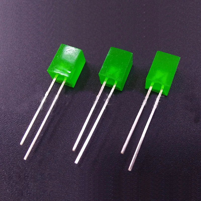 

100pcs 5X5X10 square LED 557 Red light-emitting diode Green electronic diy kit