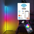 Светодиодный напольный светильник, настольная лампа с Rgb подсветкой для кабинета, спальни, прикроватного столика, работает с Siri Alexa Google Home