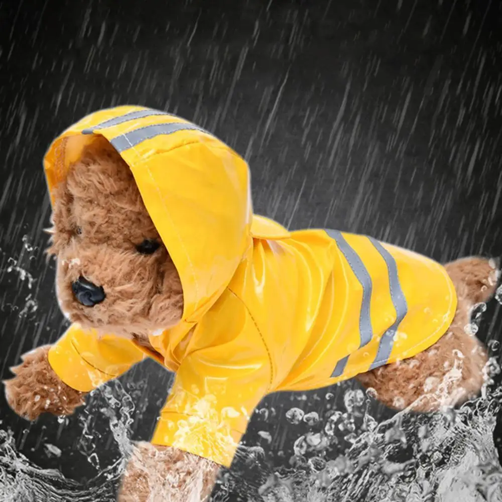 

Плащ-дождевик XL собачьи плащи, водонепроницаемый, с капюшоном, для щенков, для домашних питомцев, маленьких и больших