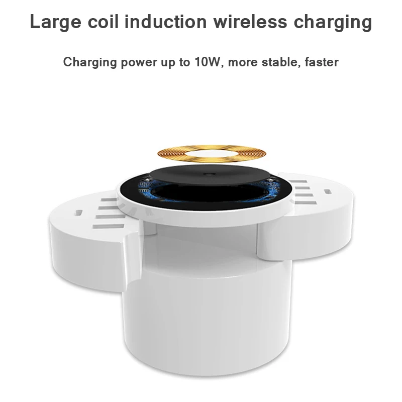 

10 Port Smart Foldable Mobile Phone Charger with Type C Wall Adapter Hub Travel foriPhone X series wireless charging