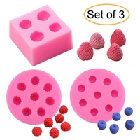 candle silicone molds 3d strawberry shape mould raspberry blueberry form for candle making supplies tool tangerine segment mold