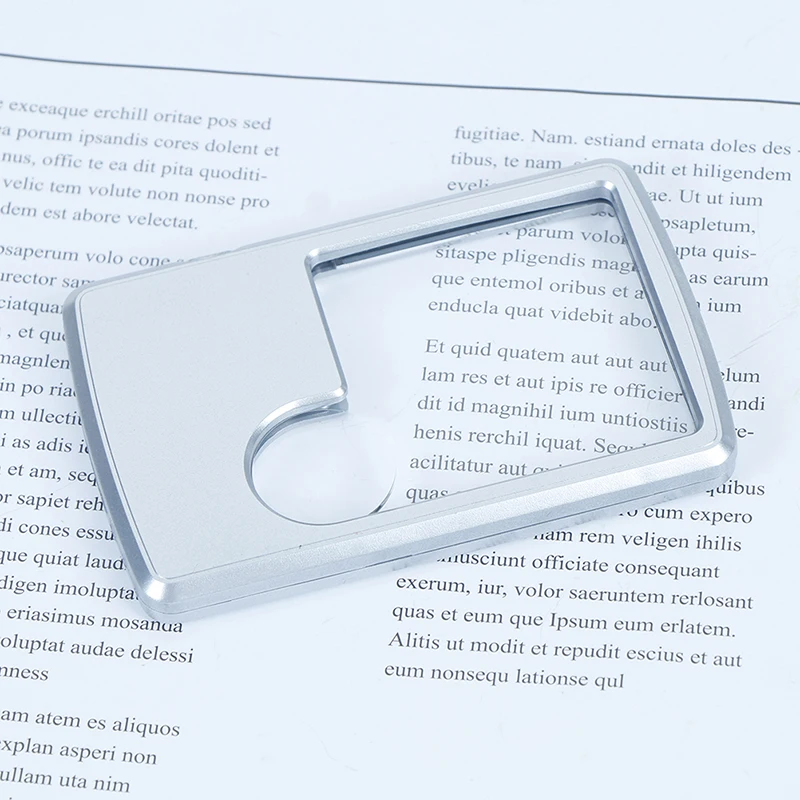 1 шт. кредитной карты светодиодный Лупа с светильник кожаный чехол