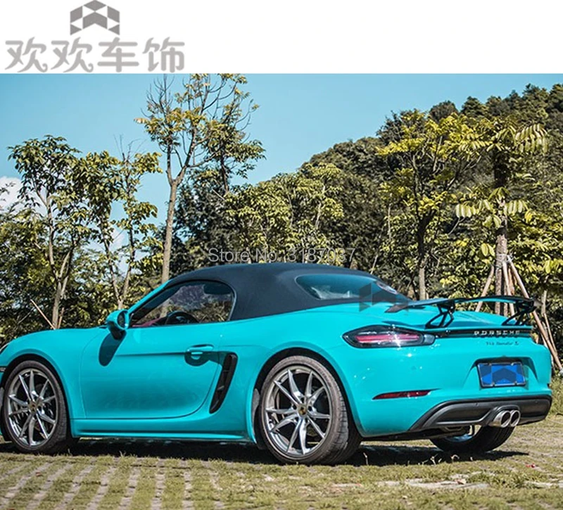 V-образный задний спойлер для багажника из углеродного волокна Porsche 997 998 981 911 2016-2018