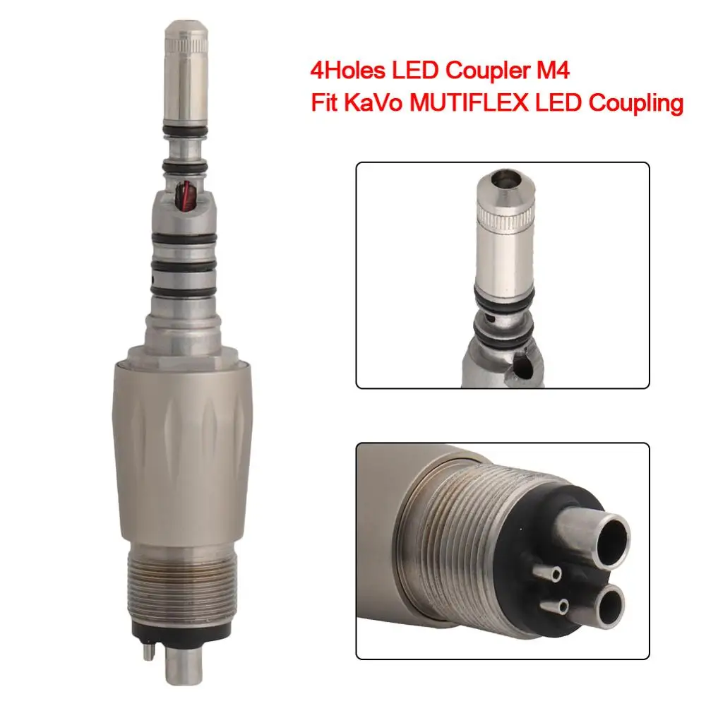 Стоматологическая муфта 4 отверстия M4 муфта/адаптер для Светодиодный логической