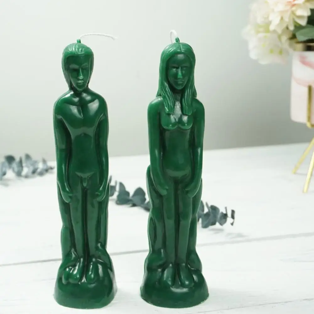 

2pcs Diy Human Shape Body Candle Molds Form For Candles Magic Male Female Moulds Rubber Mold For Decoration