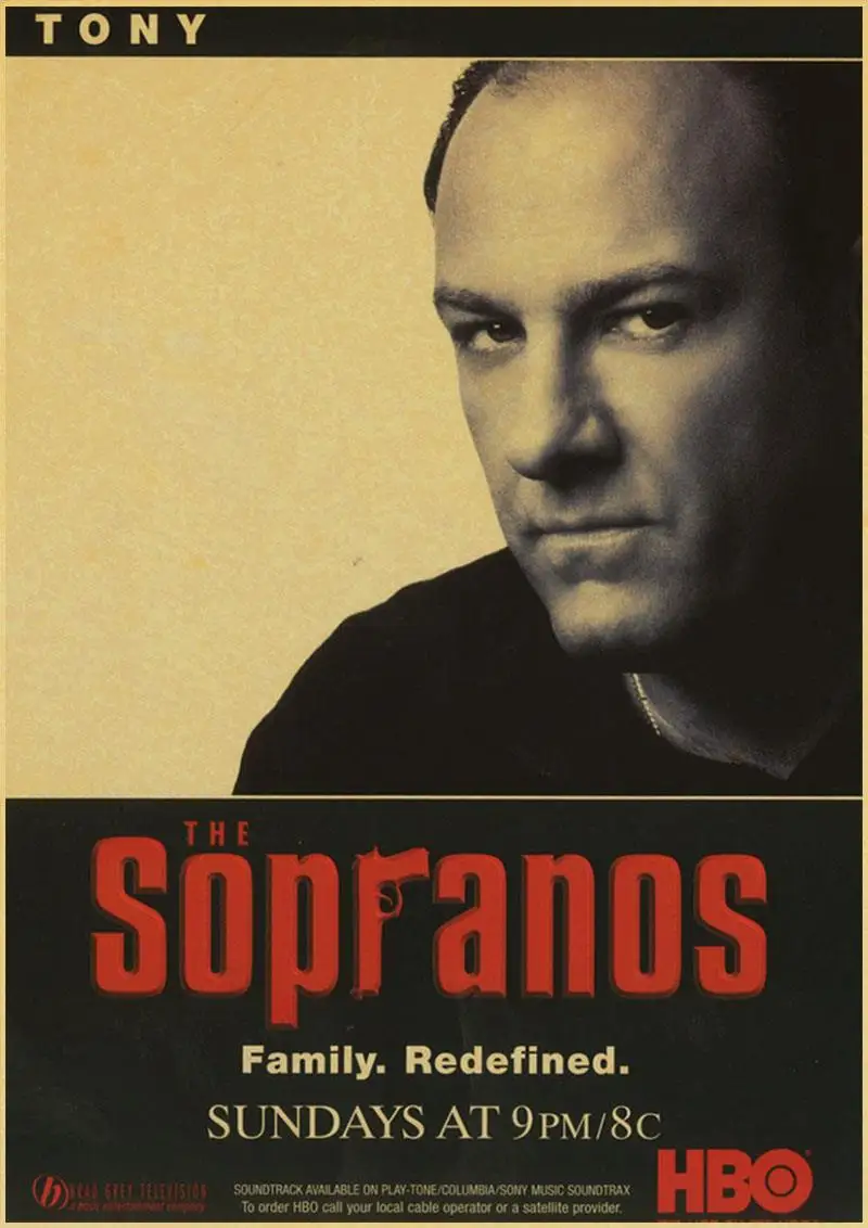 

Popular TV series retro Poster sopranos vintage painting on canvas reproduction pop art pictures decorated bedrooms