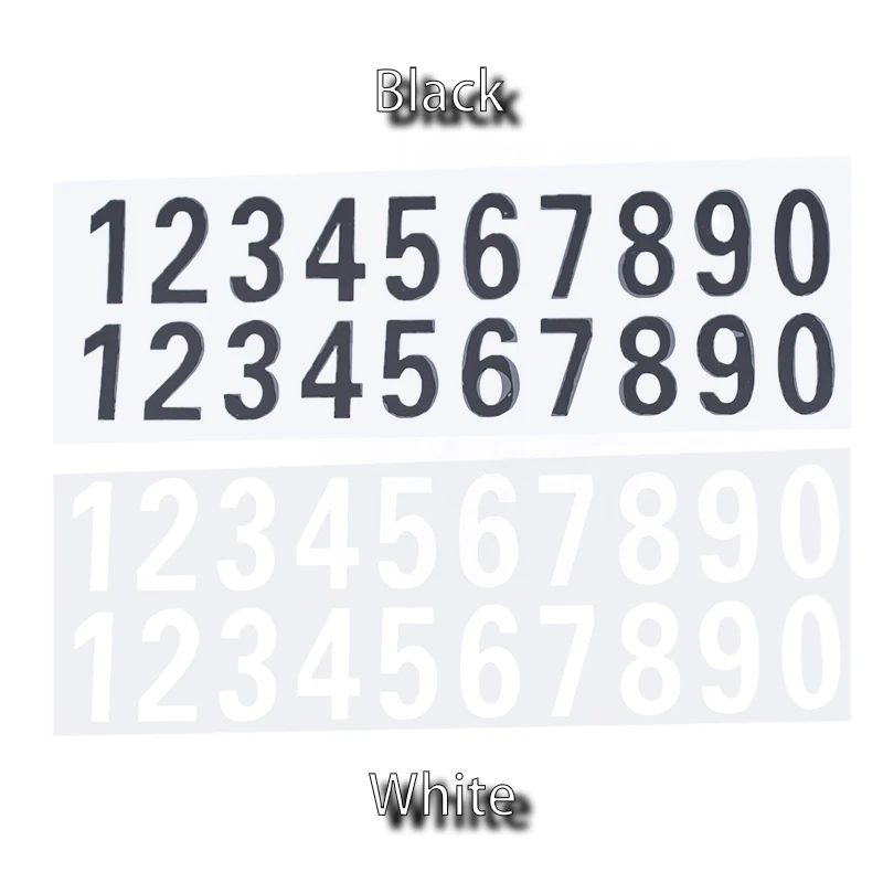 2 шт. наклейки для дверей автомобиля или дома уличный адрес почтовый ящик цифры