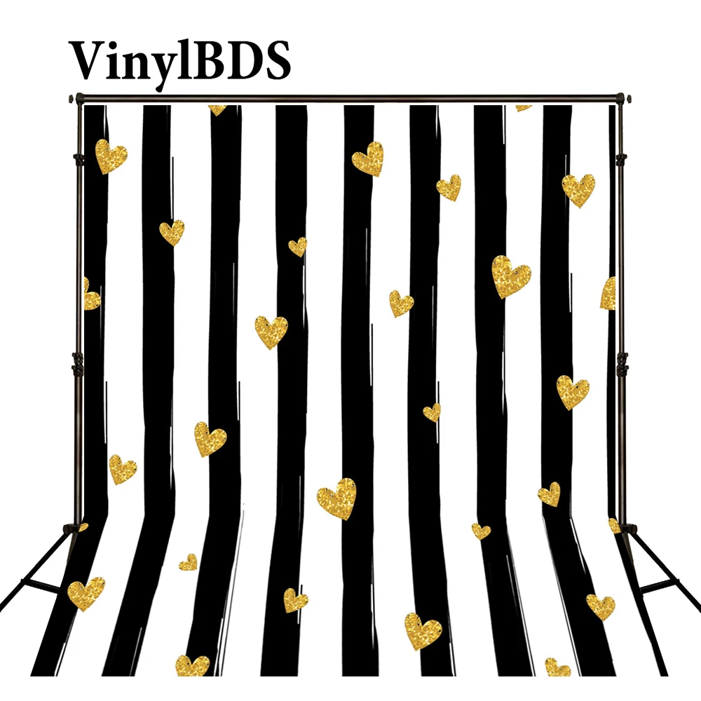 VinylBDS фотография фон для детей черный и белый Любовь День Святого Валентина