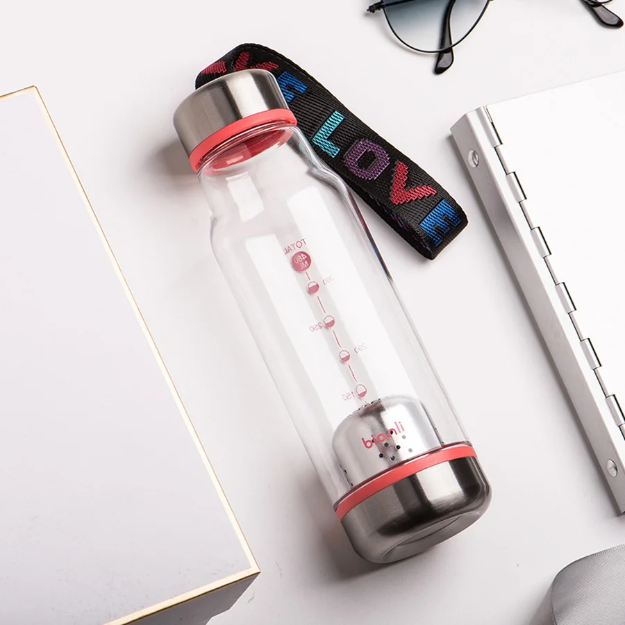 Прозрачная бутылка-фильтр портативная водная напольная чашка Спортивная