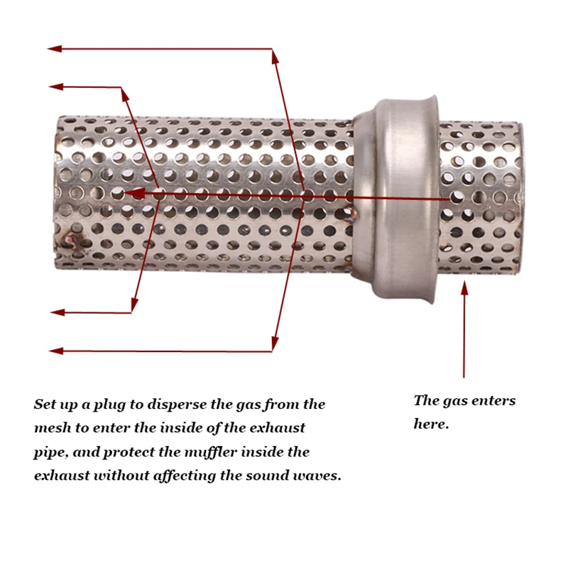 50 8 мм 60 мотоцикл выхлопной металлическая катализаторная дБ убийца глушитель