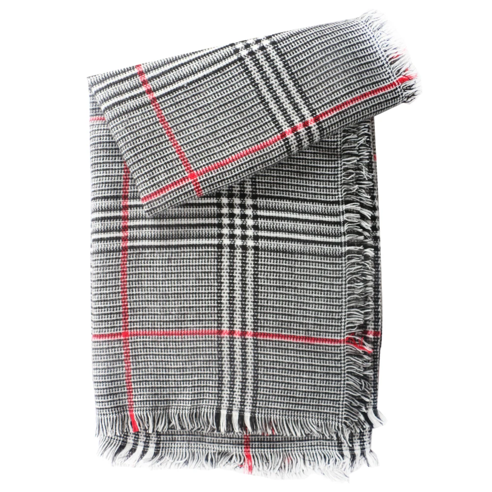 2018 новый дизайн большой клетчатый Модный печатный рисунок женский шарф теплый