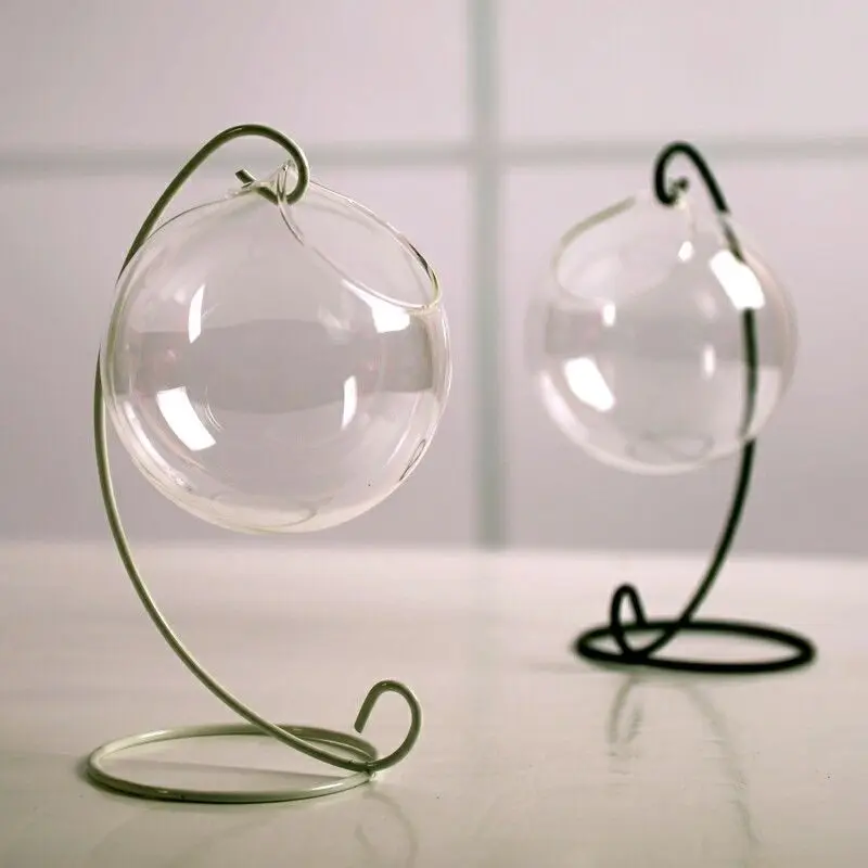 10CM " /4"/" прозрачный настенный цветочный стеклянный горшок ваза Аквариум Террариум аквариумный контейнер домашний декор - Цвет: 10CM