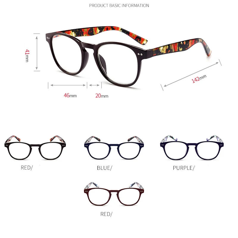 Очки для чтения VCKA TR90 мужчин и женщин ультралегкие из полимерного материала