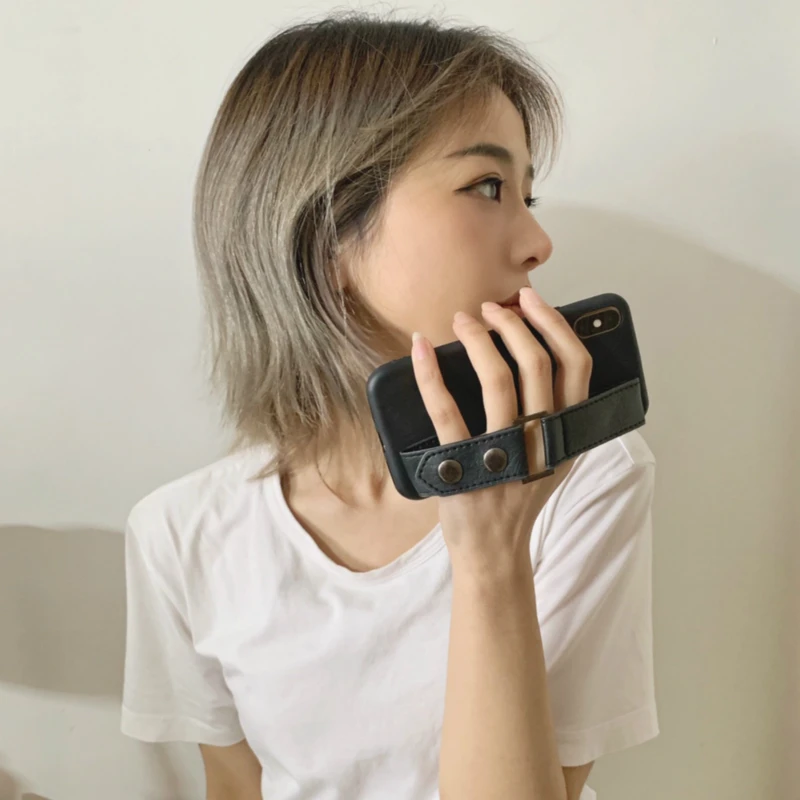 Модный кожаный чехол с ремешком на запястье для iphone 11 11Pro Max X Xs max XR 7 8 Plus 6s