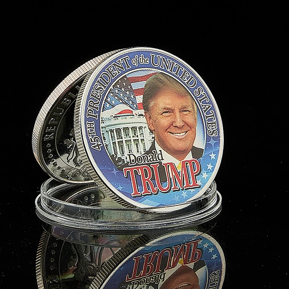 

America President Donald Trump Silver Plated Collectible President Coin