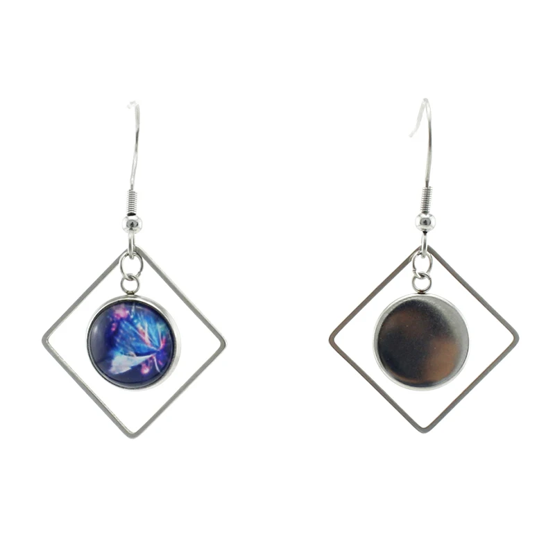 Серьги-подвески JWEIJIAO с геометрическими фигурами Висячие круглые украшения для