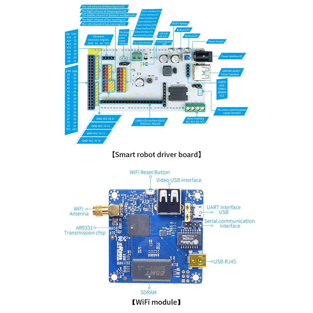 Программируемый TH WiFi FPV Танк робот автомобильный комплект с рукояткой для Arduino мега-стандартная версия большой коготь