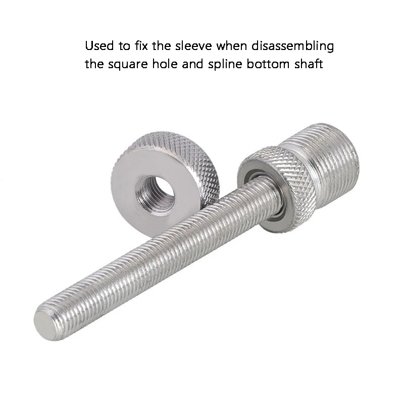 

TOOPRE Bicycle Bottom Bracket Tool Bike Bottom Bracket Removal Tool Bike Square Hole Maintenance Installation NoDrop Device