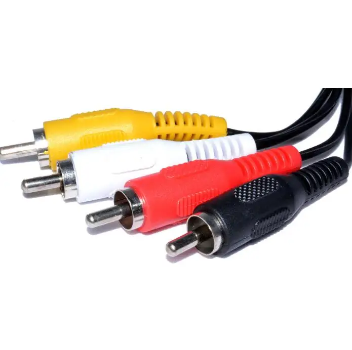 LBSC 5-контактный штекер Din 4 x RCA Phono аудиокабель 1 5 м | Электроника