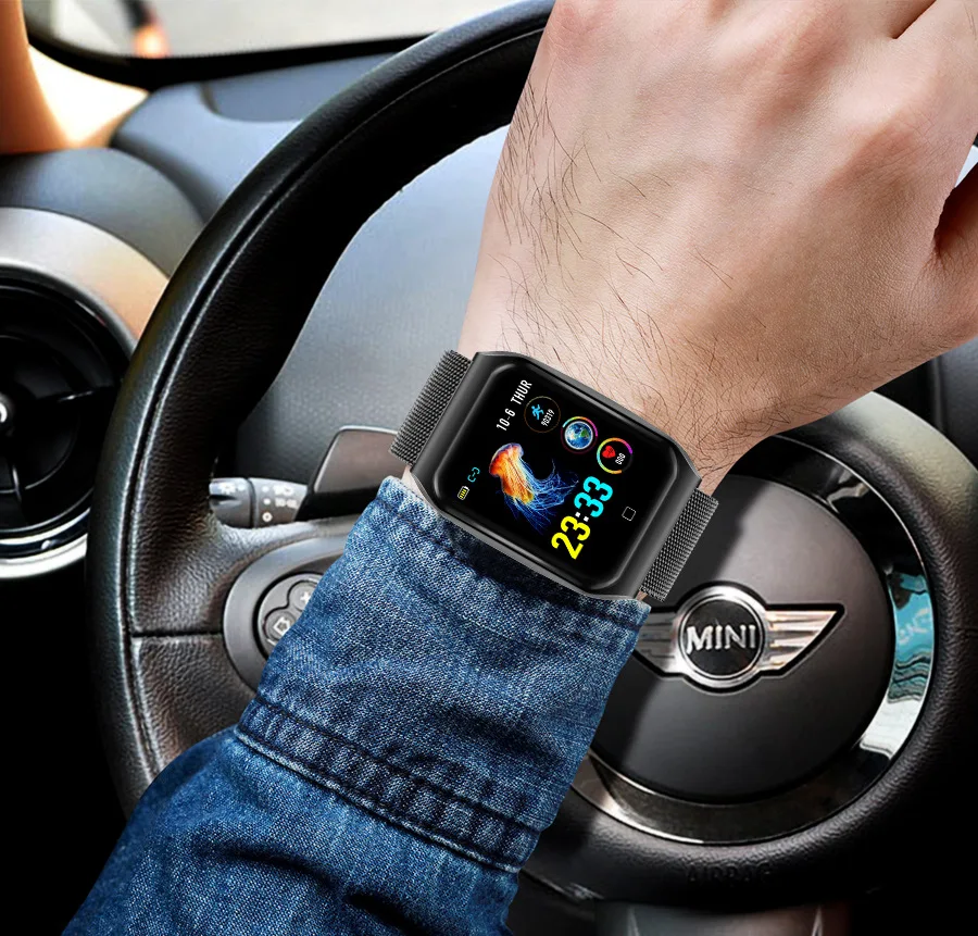 Abay smart band alloy strap IP68 waterproof continuous heart rate monitoring multi-motion mode magnetic charging bracelet | Электроника