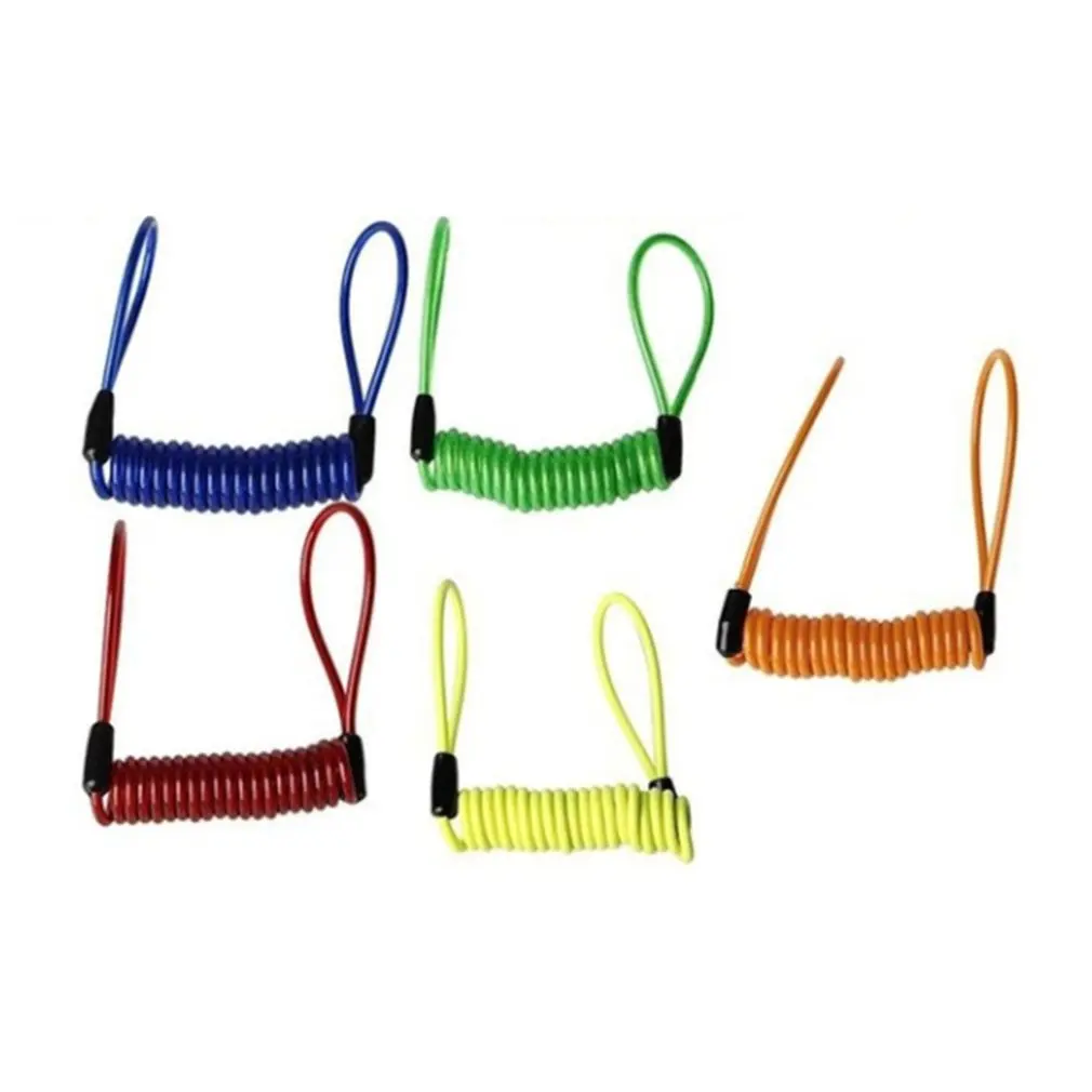 Портативный Универсальный 1 2 м провода Велосипедные замки Весна напоминание