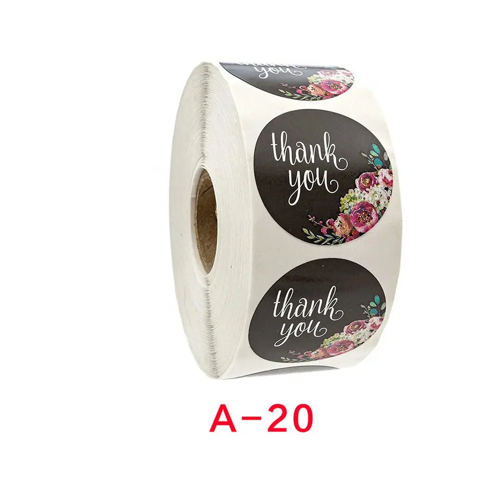 

2020 Hot Roll Flowers Handmade Crafts Decoration Thanks Sealing Sticker Envelope Decoration Wedding Decoration