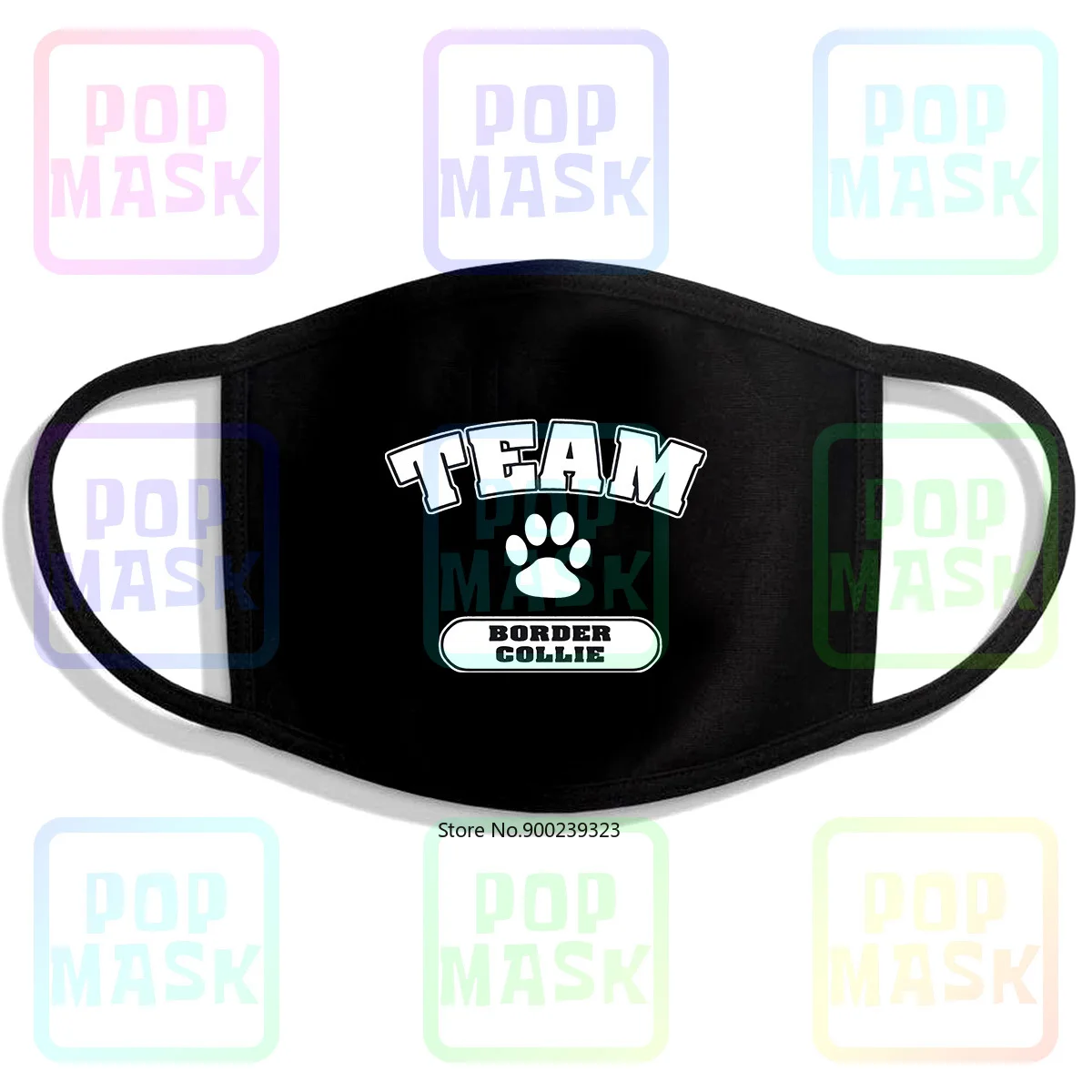 Команда бордюр колли собака собаки s-многоразовые хлопок анти загрязнения лица