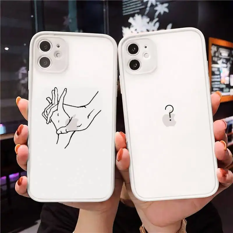 

Black lines Phone Case Matte Transparent for iPhone 7 8 11 12 s mini pro X XS XR MAX Plus cover funda