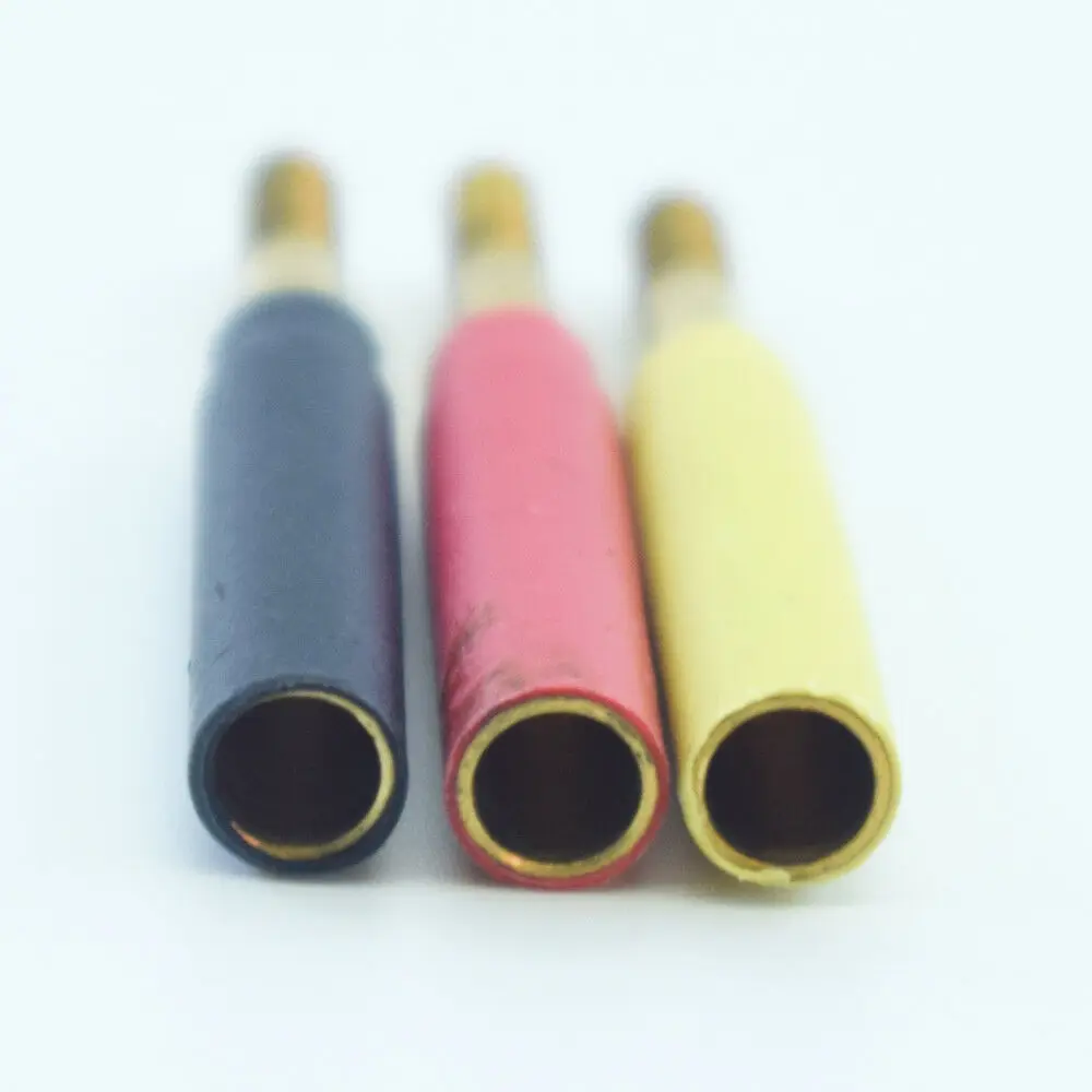 1 шт Латунь 4 мм банан гнездовой разъем к M3 шнековый соединитель Адаптер 3 цвета