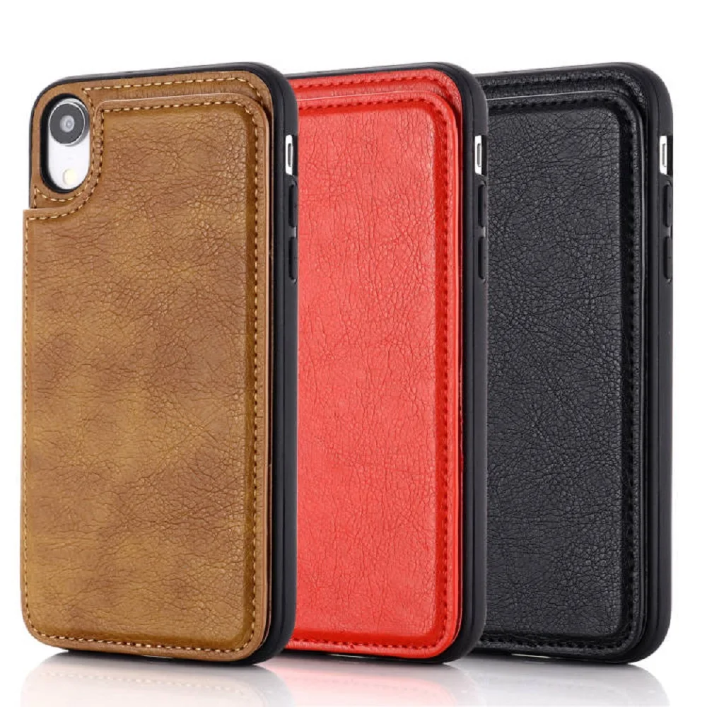 

For iphone 12Mini 12 11 Pro Max SE 2020 Card Holder Stand Magnetic Leather Flip Book Wallet Cover For iPhone X XS Max XR Case