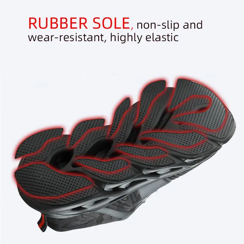 

AtreGo Mens Mesh Breathable Work Safety Shoes Steel Toe Cap Running Hiking Light Puncture-Proof Anti-smash Outdoor Sneakers