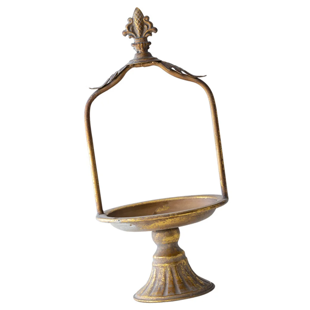 

1Pc Household European Style Wedding Retro Decorative Cake Display Stand Golden