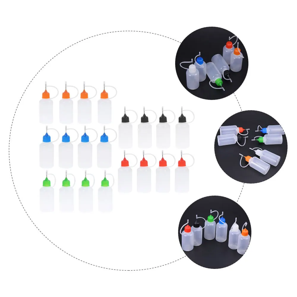 

20pcs 30ml Needle Tip Glue Bottles Bottles Oil Can with Steel Needle