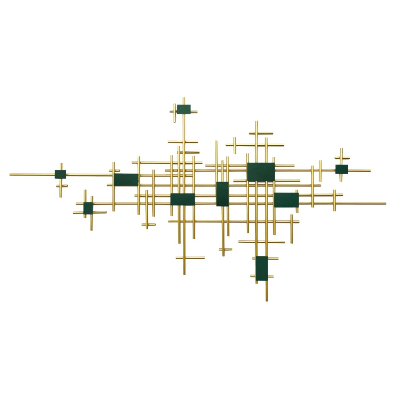 

Nordic Wrought Iron 3D Wall stickers Mural Home Living room Sofa Background Wall Hanging Ornaments Decoration