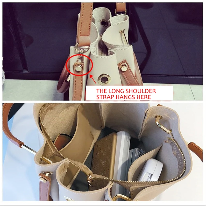 HISUELY женская сумка из искусственной кожи высокого качества ведро на плечо модная